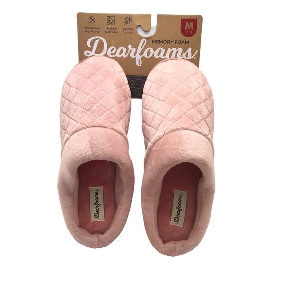 Dearfoams Women's Libby Quilted Terry Clog Indoor/Outdoor Slipper - Picture 2 of 8